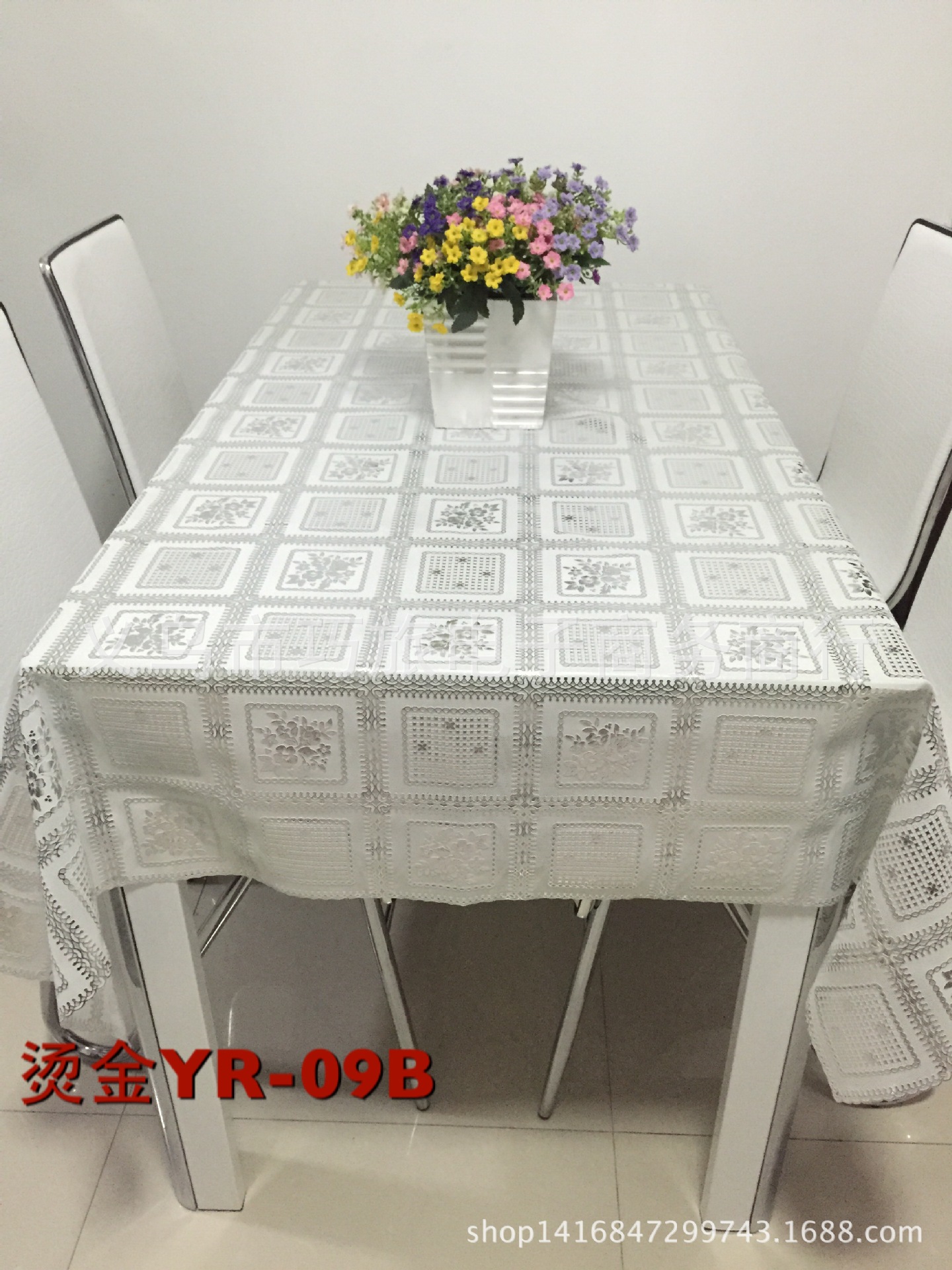 Factory direct sales of PVC gilded tablecloths, customized professional gilded tablecloths