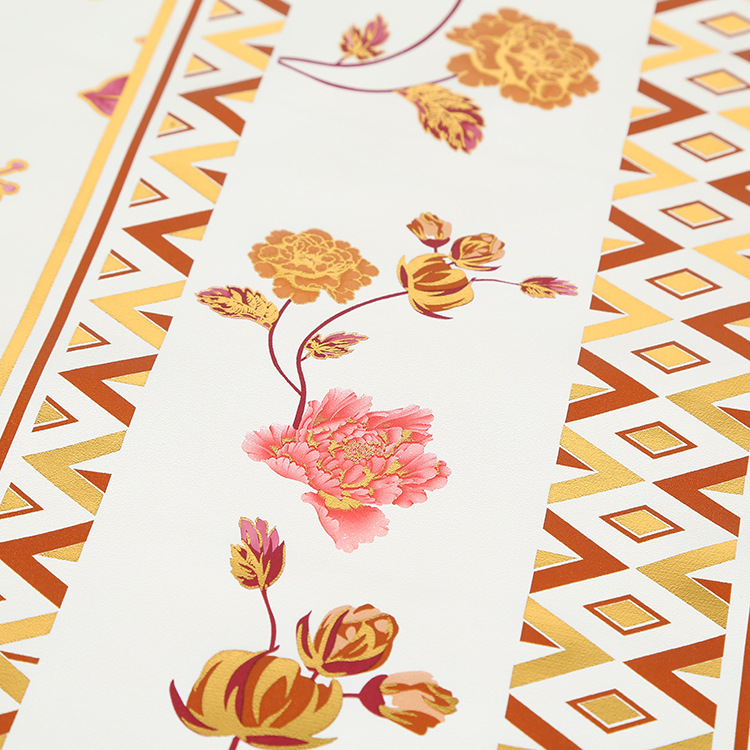 National trend factory direct sales of fashionable PVC gilded printed tablecloths. Professional customization of cold-proof square tablecloths and tablecloths Specification image