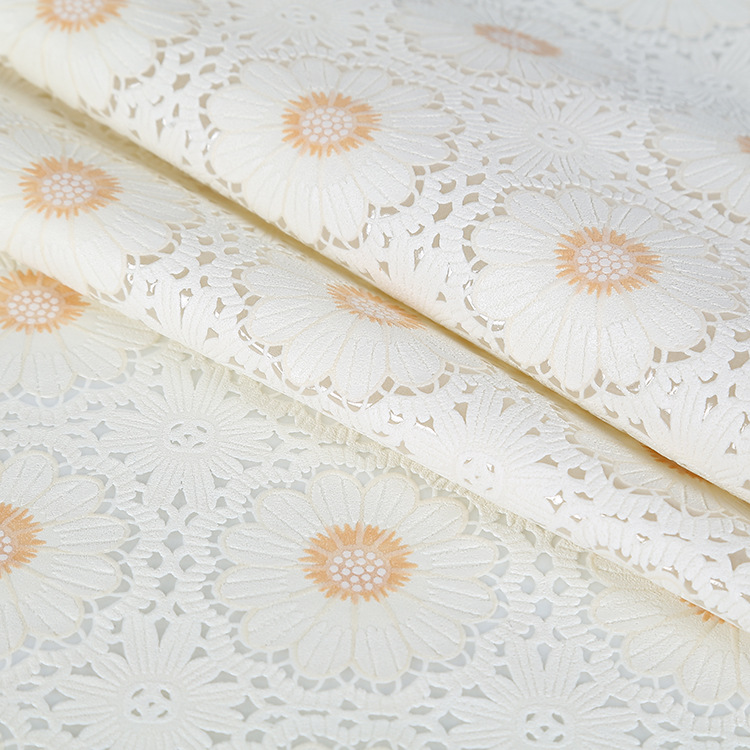 National trend factory direct sales of fashionable PVC lace foam tablecloths. Professional customization of cold-proof square tablecloths details Picture