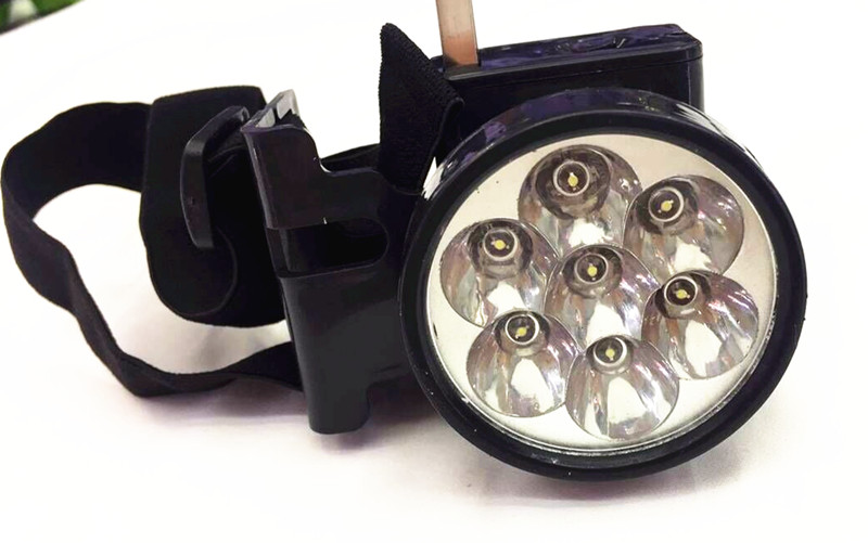 7LED充电小头灯 高亮家用照明头灯 礼品促销照明