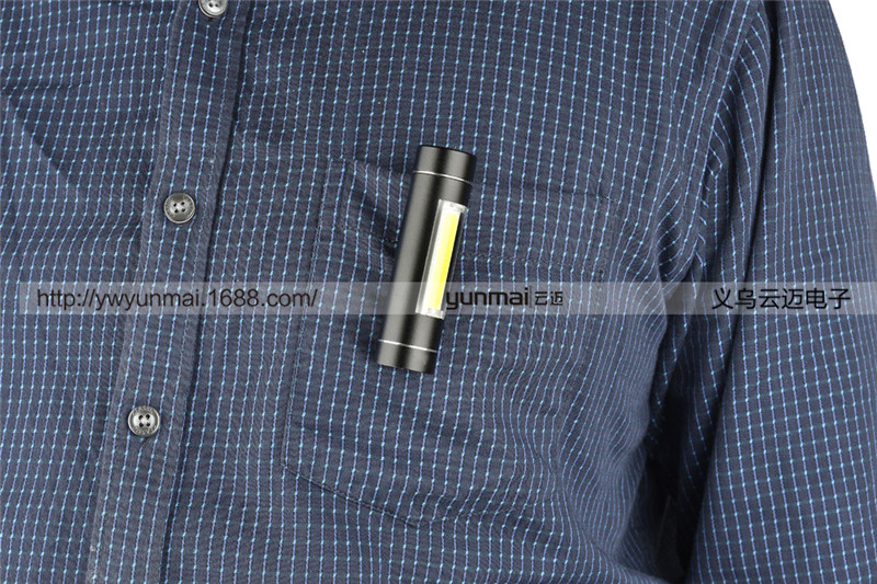 Crossover especial COB LED mini linterna LED con pen clip portátil mini linterna luz al aire libre details Picture