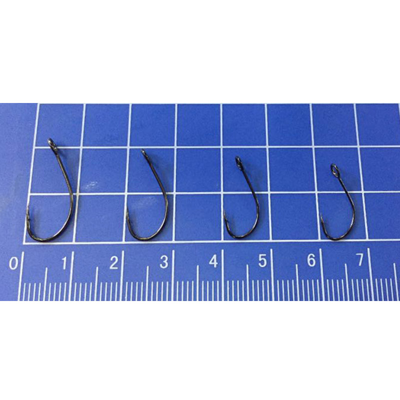 Fat Goluya Stream single hook, horse mouth hook, sequined hook, barb fishhook, No. 4-10 /10 pieces with ring hooks Application Scenario