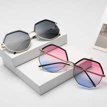 新款网红墨镜女款多边型太阳眼镜时尚遮阳防UV400眼镜
