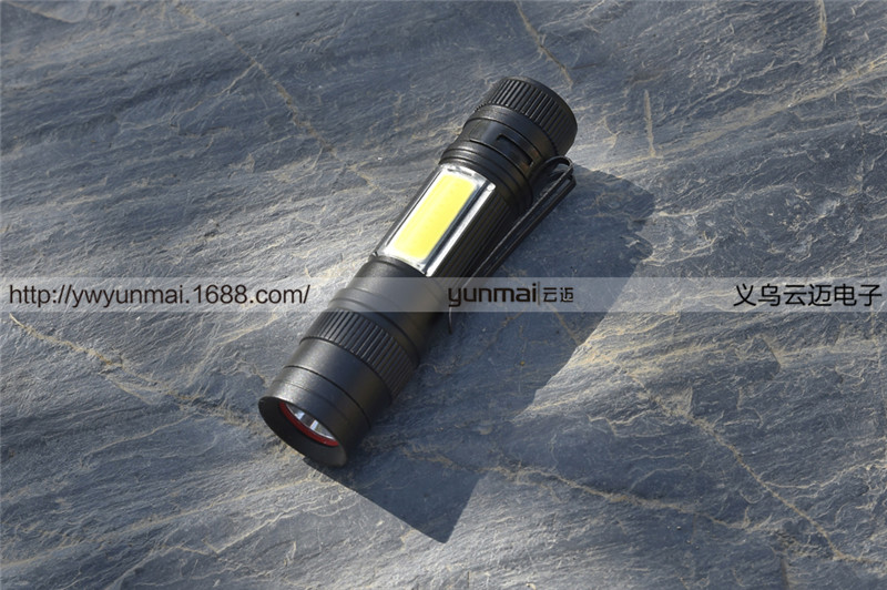 Nuevo XPE+COB con clip de pluma linterna portátil LED mini linterna portátil de larga distancia iluminación exterior Specification image