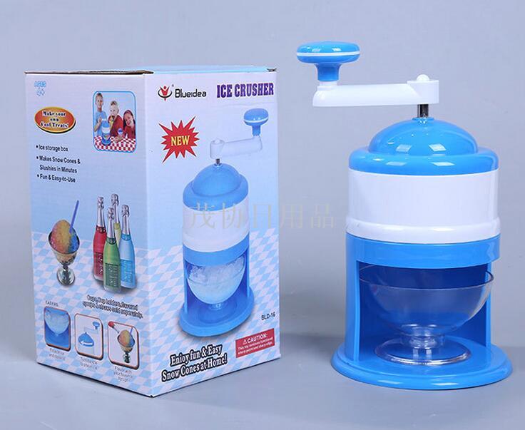 Household manual water ice machine, shaved ice machine, hand-cranked ice crusher, household ice crusher, TV, TV shopping details Picture