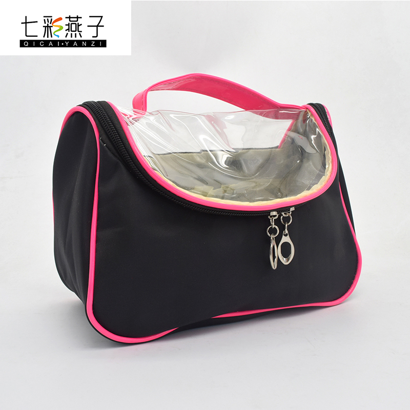 Waterproof and dustproof transparent PCV wash bend bag cosmetic bag cosmetic bag wash bag handbag manufacturers direct sales
