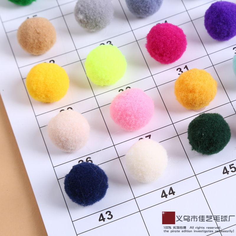 various application methods of high elastic fur balls in DIY projects