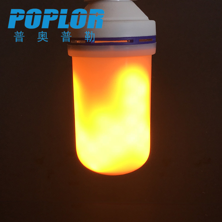 LED应急火焰灯泡 7W仿真火苗灯USB充电重力感应细节图