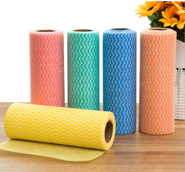 Kitchen non-woven rag can be cut disposable dishwashing cloth multi-purpose non-oil cleaning towel