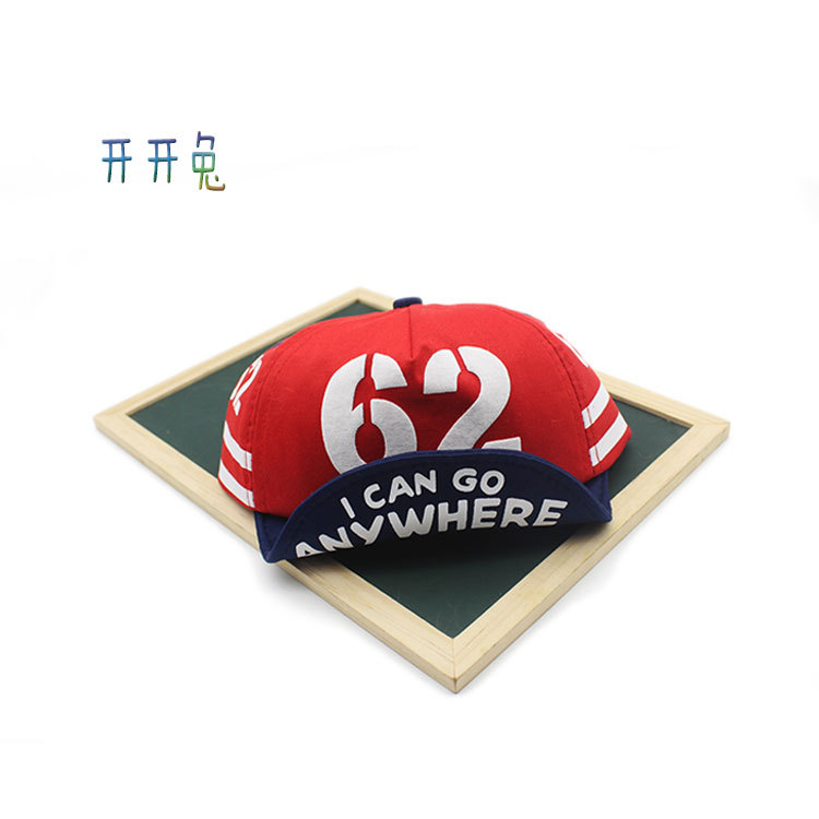 Spring 2018 new 62 hot style letter warped sun shading boys and girls elementary and middle school cap baseball cap hip-hop cap criticism thumbnail