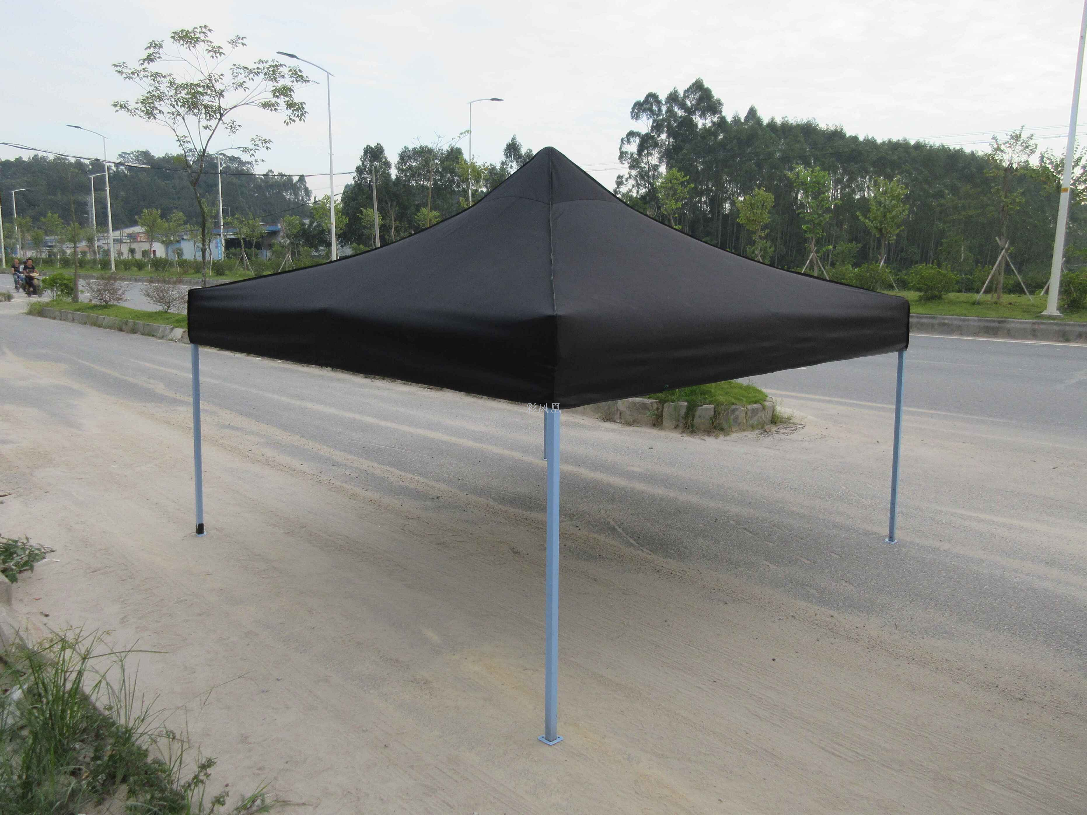Factory direct sales: Folding black diamond tents, canopies, two-canopy awnings, sunshades, advertising tents, large tents Specification image
