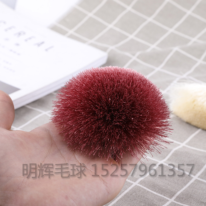 新款流苏毛球花朵 纯手工制作绣花线拖鞋高跟鞋爆款鞋花