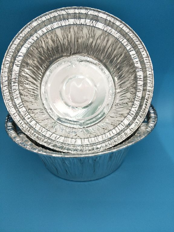 一次性铝箔圆形锡纸碗 铝箔容器 烘焙蛋糕盘 锡纸餐