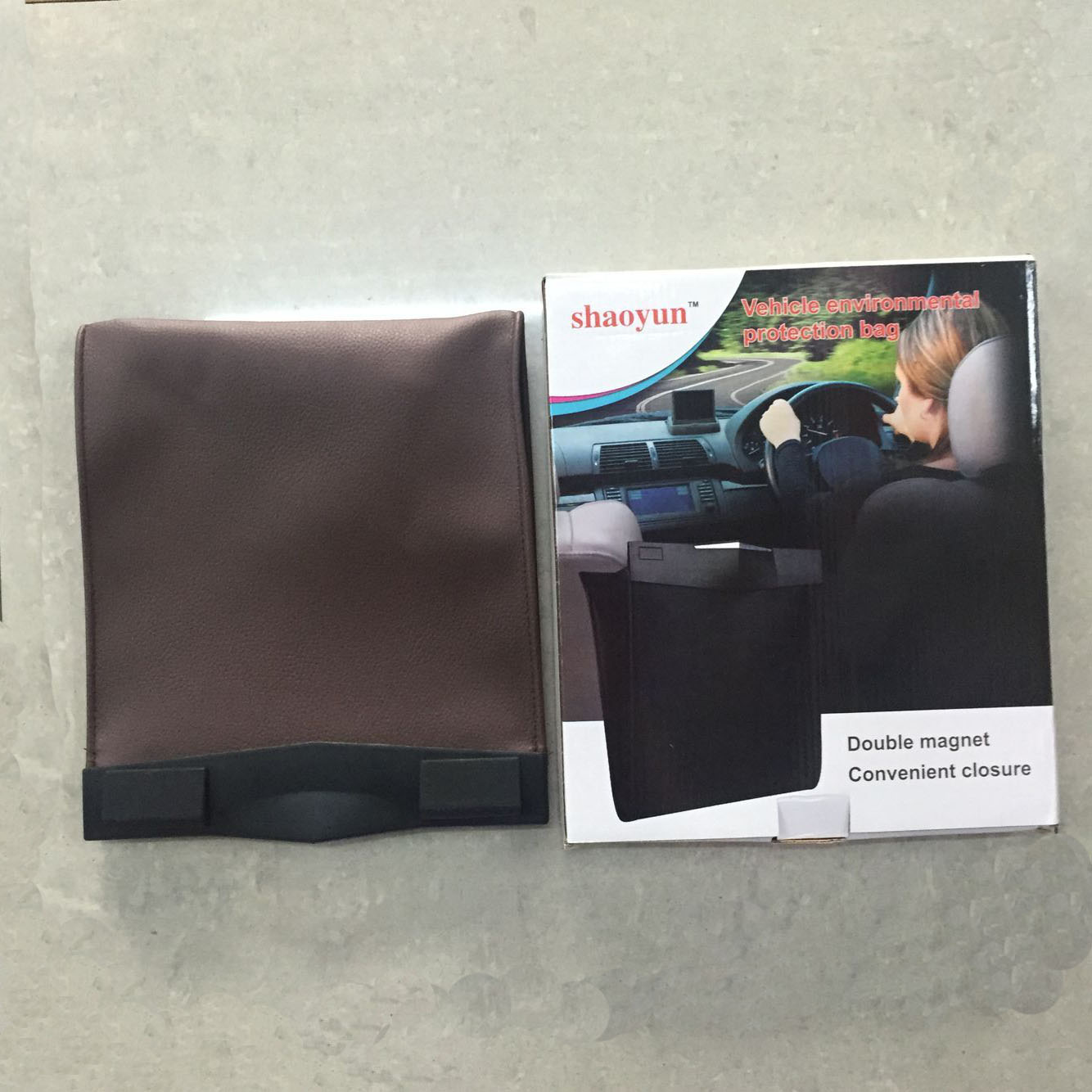 New car garbage cleaning and storage bag, car folding storage hanging bag, multi-functional car garbage storage bag Application Scenario