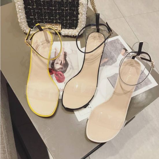 40元韩版水晶跟凉鞋细节图