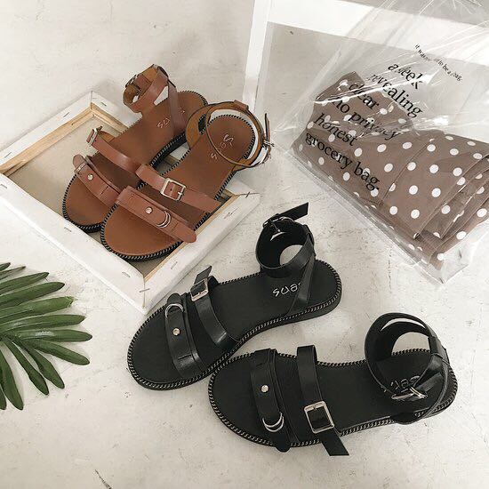 35元罗马平底凉鞋女鞋