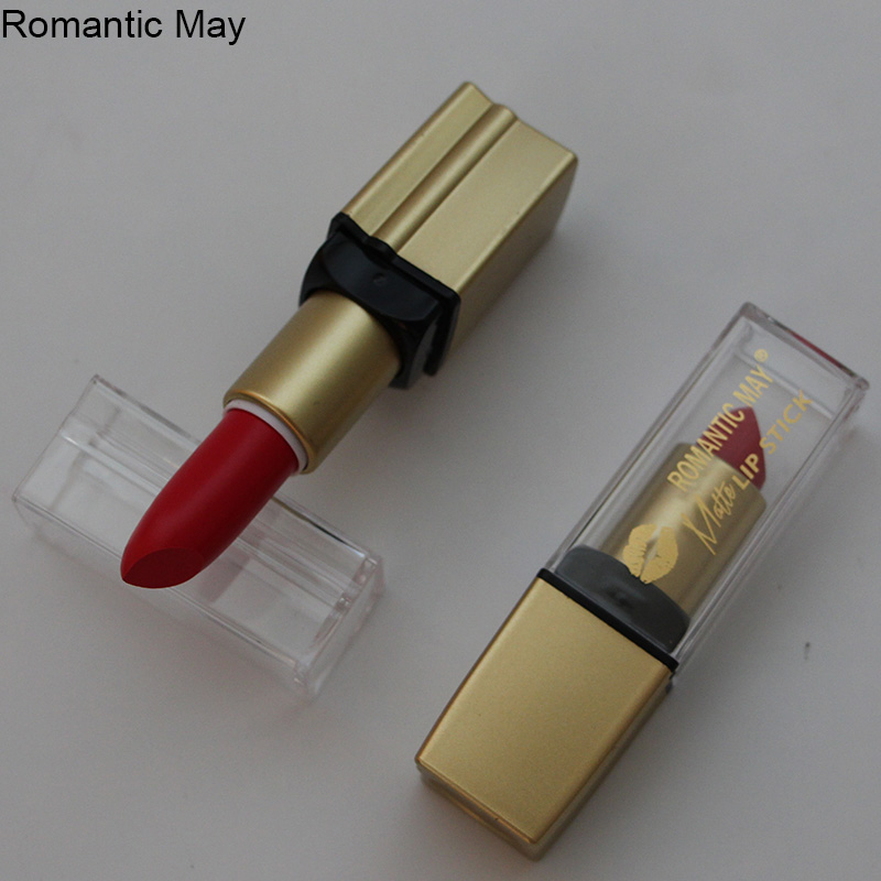 Romantic May厂家直销爆款彩妆哑金口红 12色唇彩套装哑光细节图