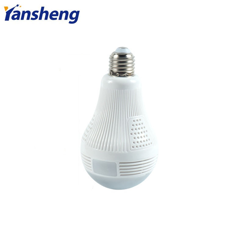 厂家直销 智能家用球泡摄像头批发360度全景无线WiFi监控器