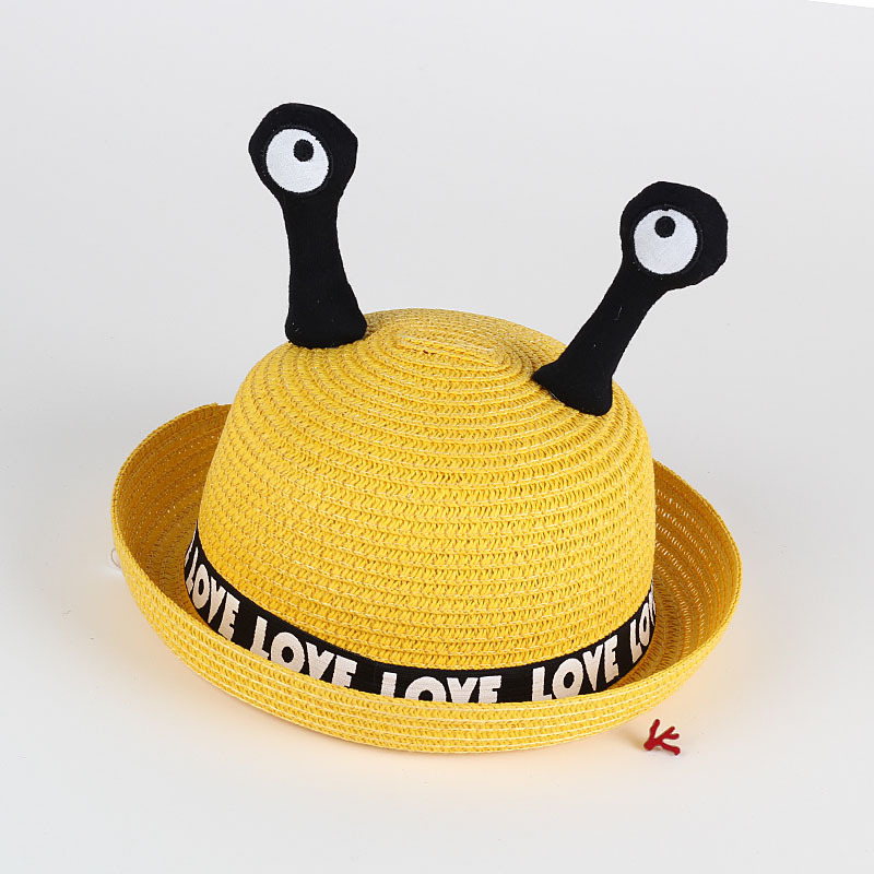Yiwu Selection new cartoon feelers cute children animal straw hat baby sun hat