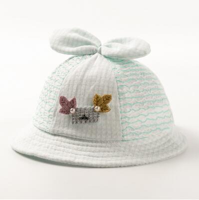 义乌好货 婴儿帽子春秋男女宝宝薄款夏季公主可爱遮阳枫叶网帽细节图