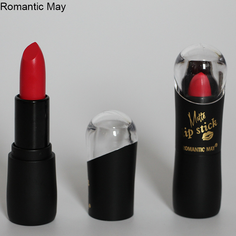 Romantic May哑黑口红 黑色蕾丝哑光口红 12色可选 持久不易脱色详情图2