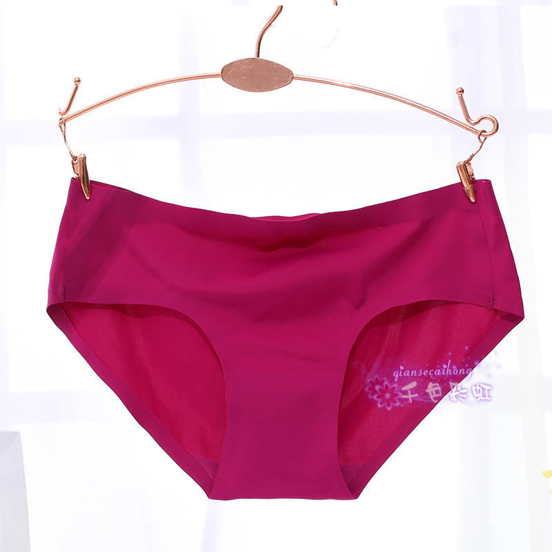 厂家货源一片式无痕内裤冰丝三角内裤女士无痕女式内裤批发产品图