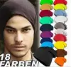 2017 Candy-colored men's Korean-style trendy pullover hats, women's headscarves, knitted hats, street dance hats, factory direct sales details Picture