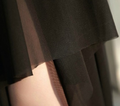 Summer Korean-style sheer mesh sun protection half-length dress Specification image