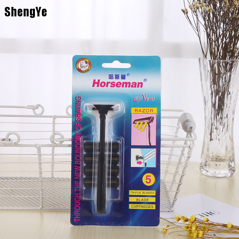 外贸货源 一次性剃须用具 刮胡刀刀架 双层不锈钢刀片 定制款
