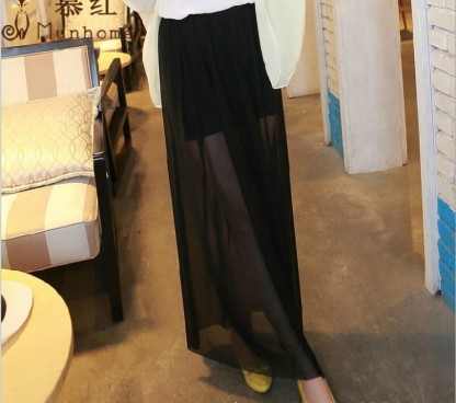 Summer Korean-style sheer mesh sun protection half-length dress Application Scenario