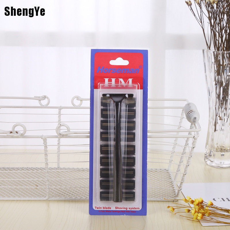厂家直销 一次性剃须刀 双层刀片 不锈钢 刮胡刀 手动老式剃刀