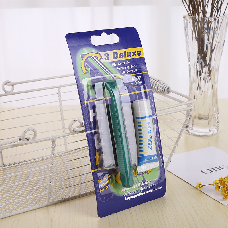 厂家直销 一次性剃须刀 手动剃须刀 剃须膏 手动剃须套装 现货产品图