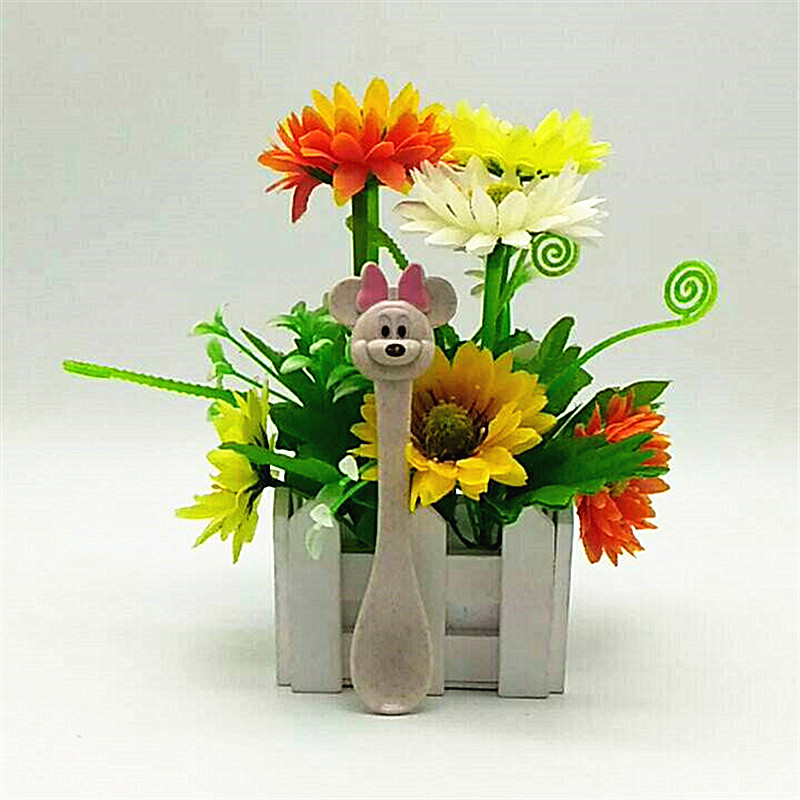 2-yuan self-produced and self-sold premium bagged wheat straw household children's wheat aroma fork and spoon set Specification image