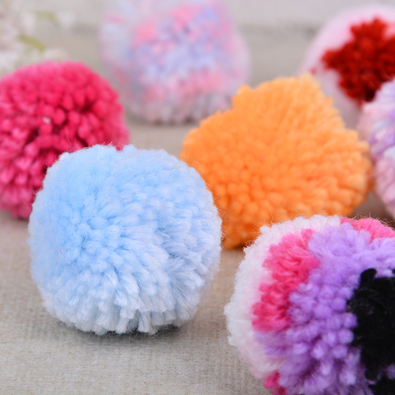 新款5cm毛球涤纶丙晴毛线球帽子围巾服饰靠枕辅料配件厂家直销细节图