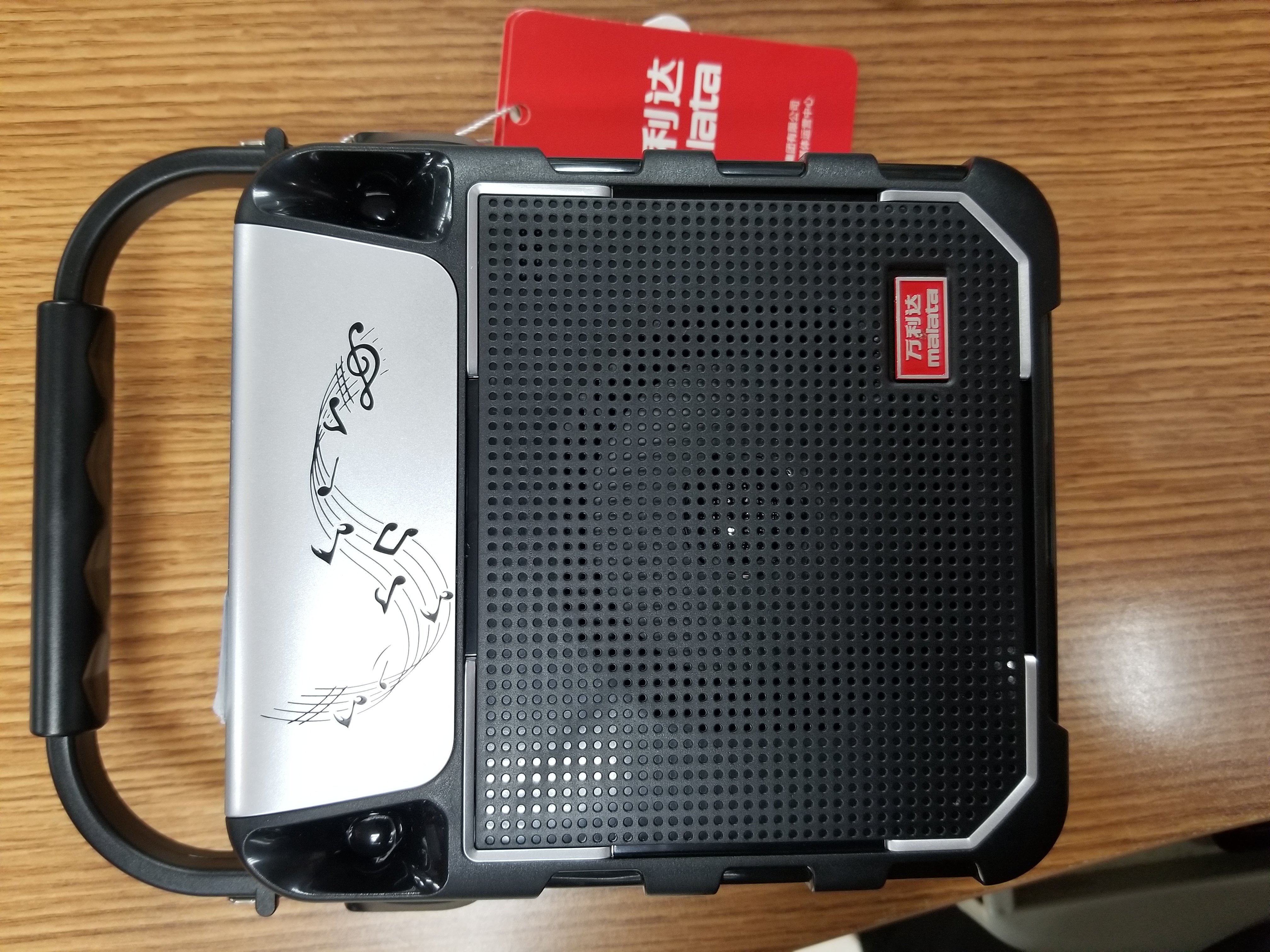 万利达音响蓝牙音箱户外手提便携式广场舞音响可插卡U盘 X01黑图