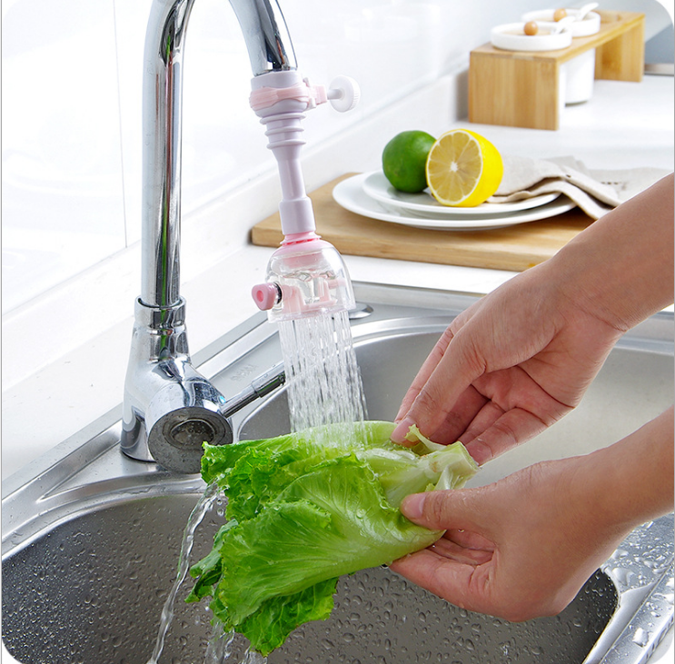 Home adjustable faucet extender Water saver Kitchen shower Splash head Creative tap water filter