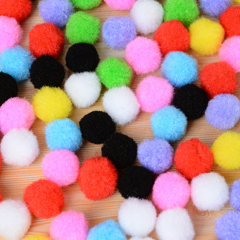 丙纶彩色绒球 新款毛毛球 生日帽服饰辅料装饰品配件diy毛球产品图