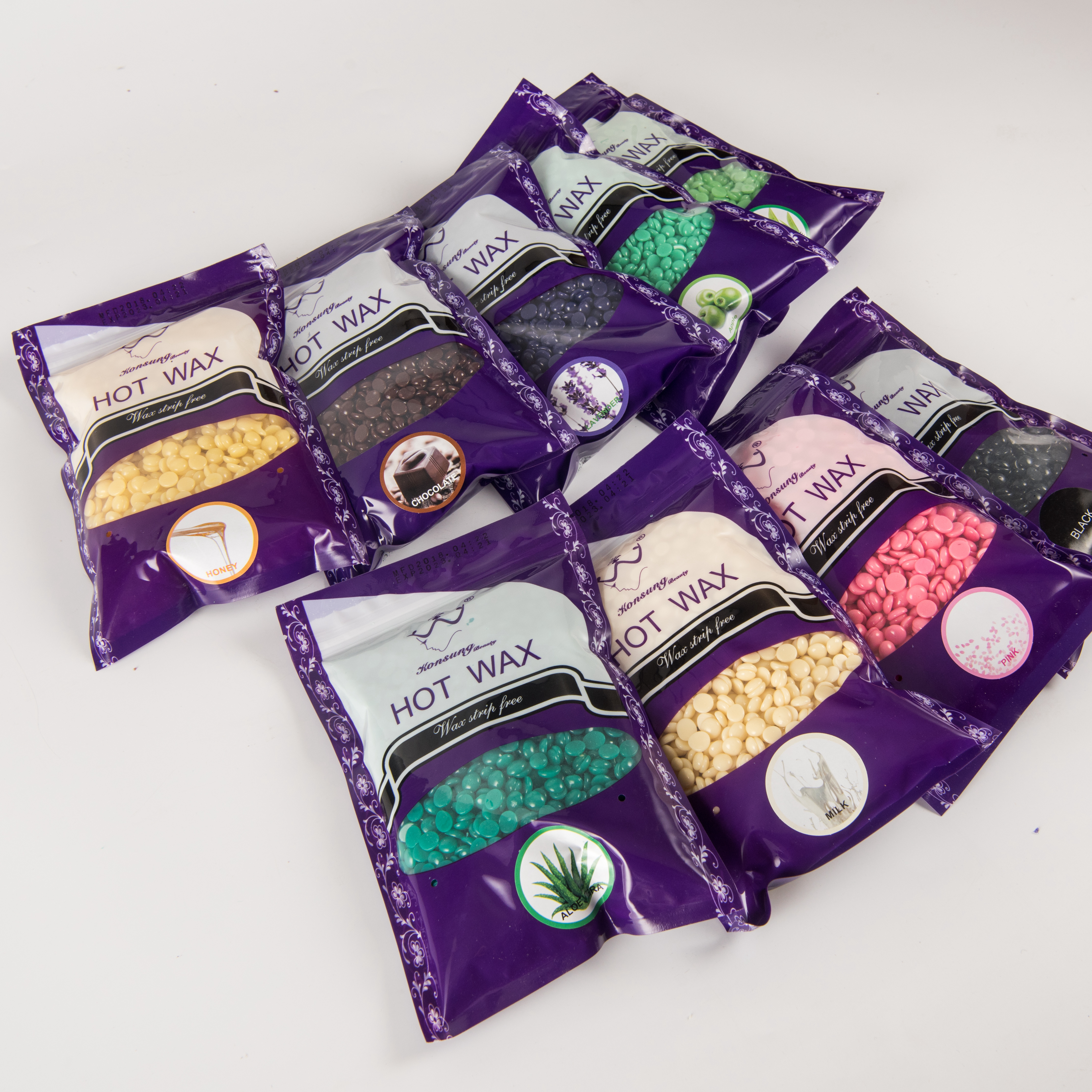 Hair removal wax, wax beans, paperless 100g, hard wax aloe vera Specification image