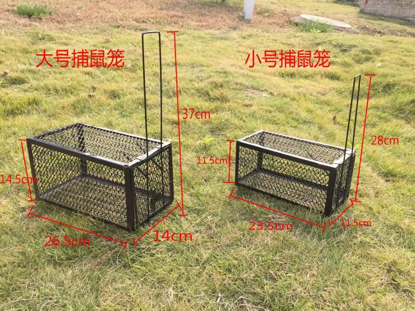 捕鼠器老鼠笼大中小号黑色塑料大号简单猛咬式强力老鼠夹细节图
