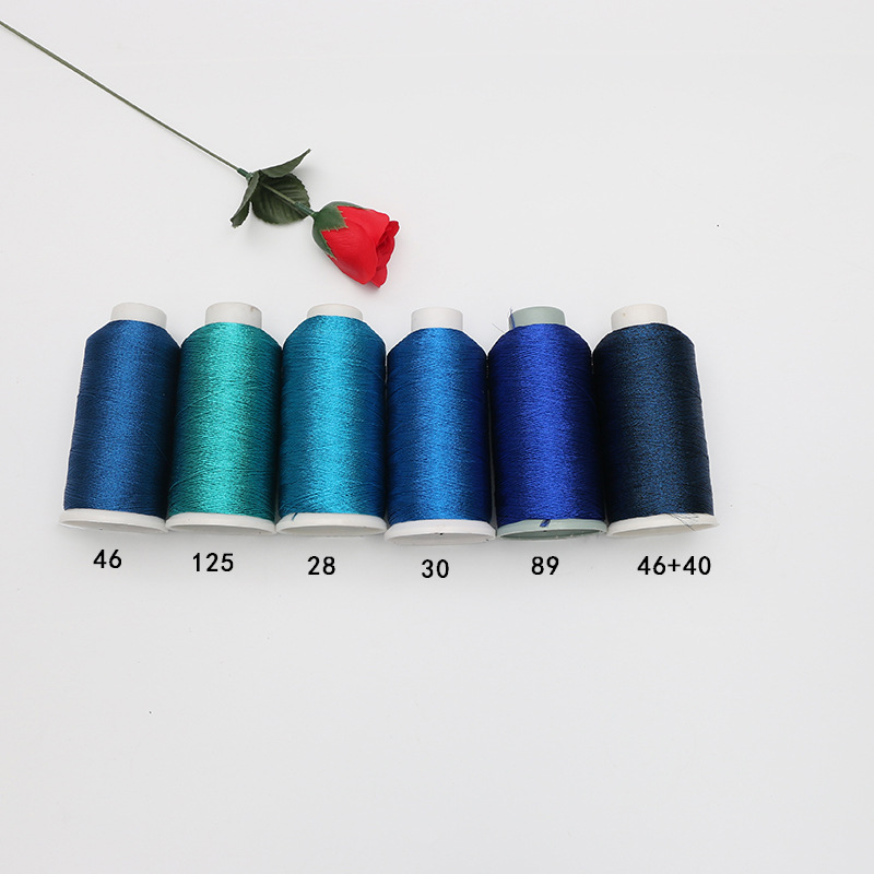 Cross stitch DIY cross stitch gold and silver stitch line 6 strands sale blue series