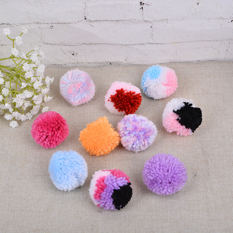 新款5cm毛球涤纶丙晴毛线球帽子围巾服饰靠枕辅料配件厂家直销