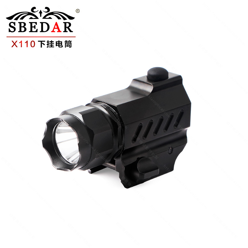 Hang LED tactical outdoor torch under sight