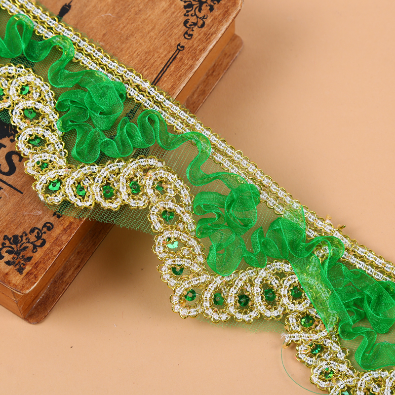 混色镂空网眼设计蕾丝无弹六公分宽花边 辅料裙边 厂家直销