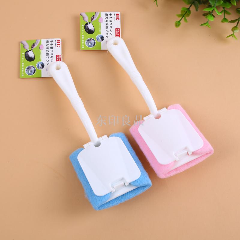 Kitchen Dishwashing Sponge With Handle Replaceable Decontamination Cleaning Sponge Dishwashing Sponge Scrub