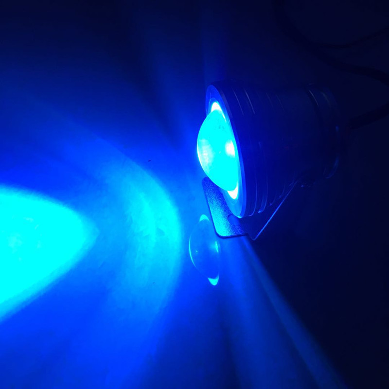 Motorcycle LED decorative light, waterproof RGB seven-color remote control light, fish tank decorative color light details Picture