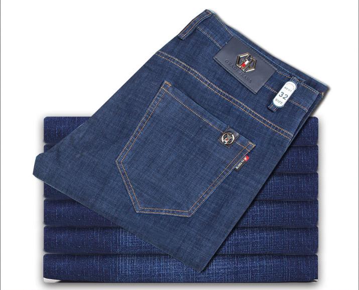 Wholesale of men's business straight-leg stretch jeans and washed men's jeans in 2018 Application Scenario