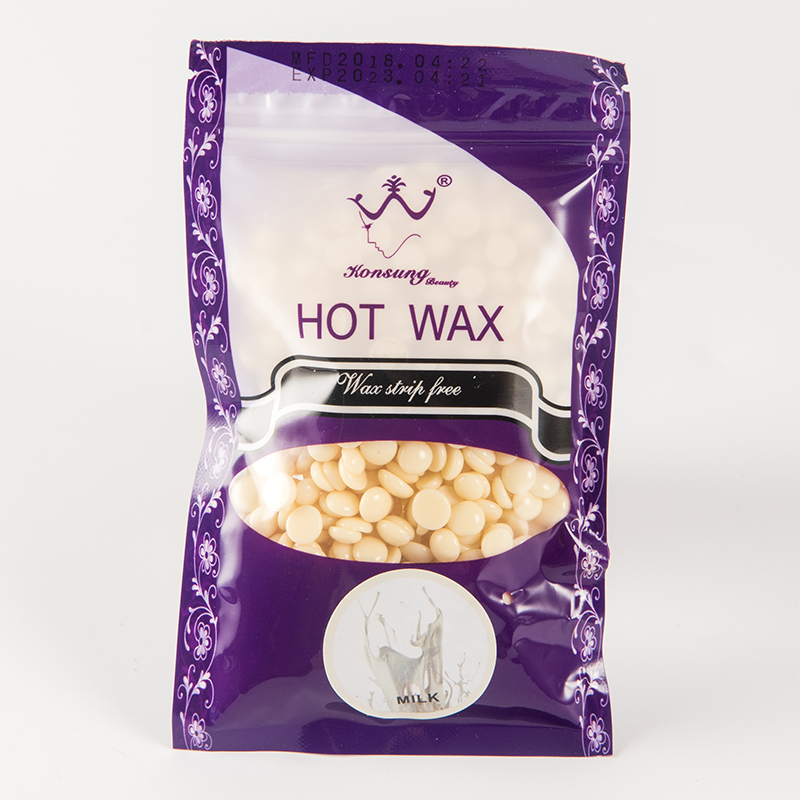 Hair removal wax, waxed bean paperless 100g, hard wax, milk flavor