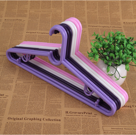 干湿两用防滑晾衣架无痕衣架加宽