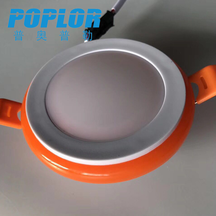 LED彩边PC面板灯 18W圆形彩色面板灯IC恒流高亮