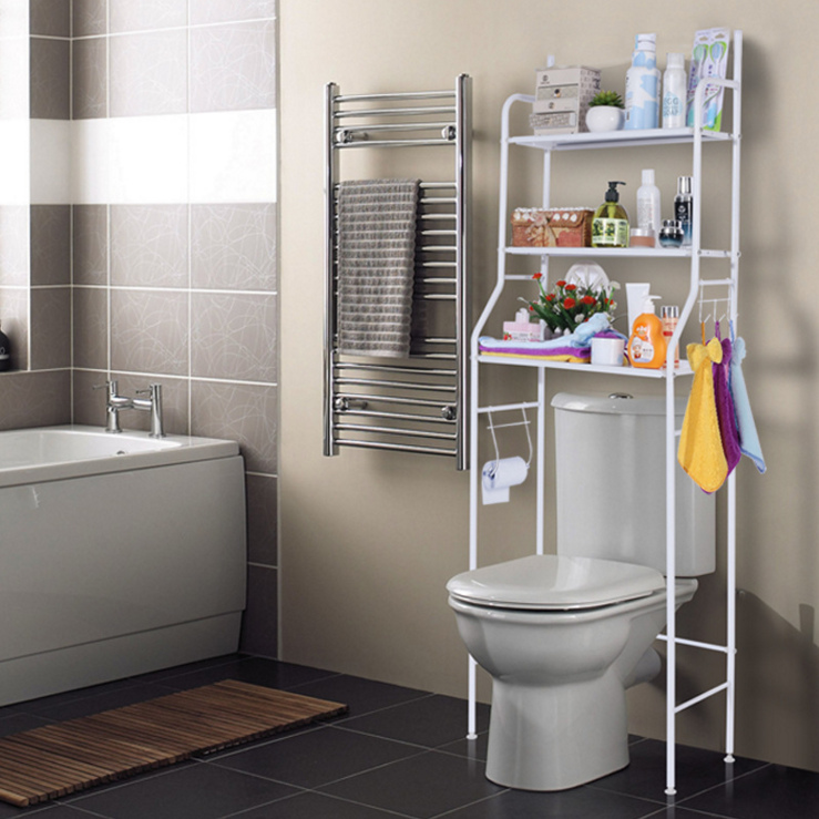 Bathroom toilet toilet seat rack washing machine storage rack three floor zero hole manufacturer direct sale thumbnail